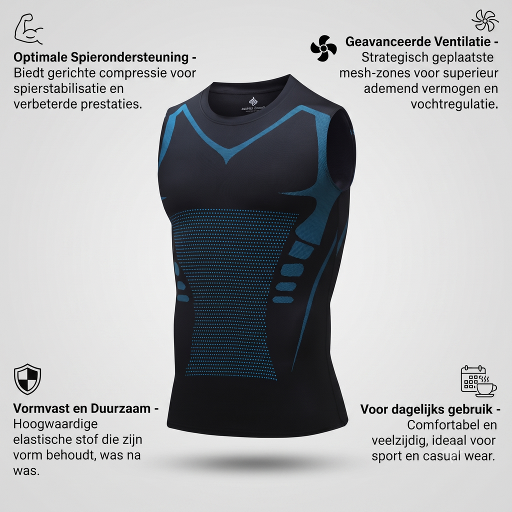 RYVOX compressie shirt | Verhoog Energie, Versterk Spieren en Zie er Direct Slanker uit!